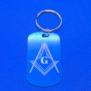 Dog tag keyrings (Aluminium)